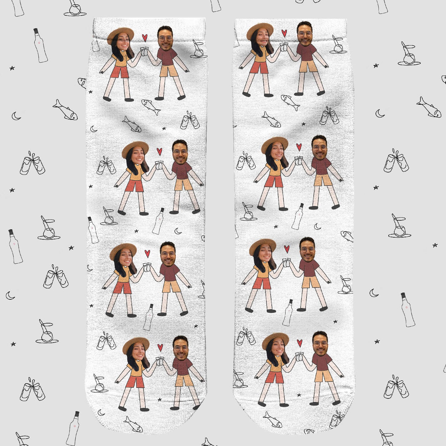 Karşılıklı Rakı Çorapları