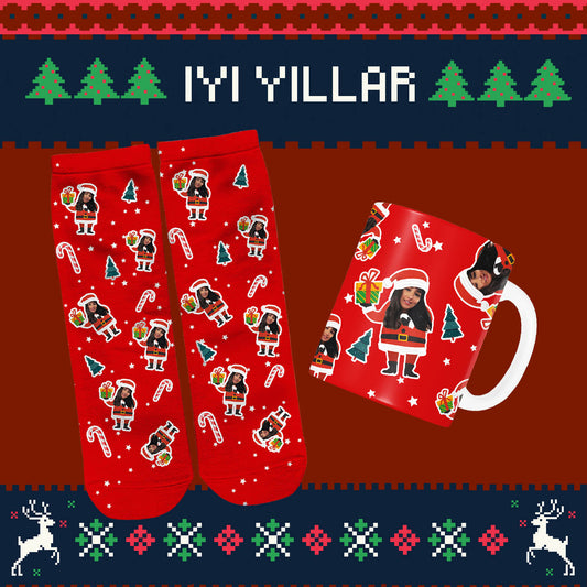 Noel Baba Seti (Kupa+Çorap)