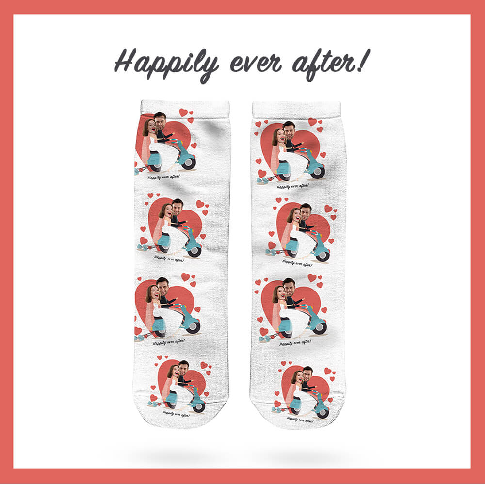 "Happily Ever After" Düğün Çorapları