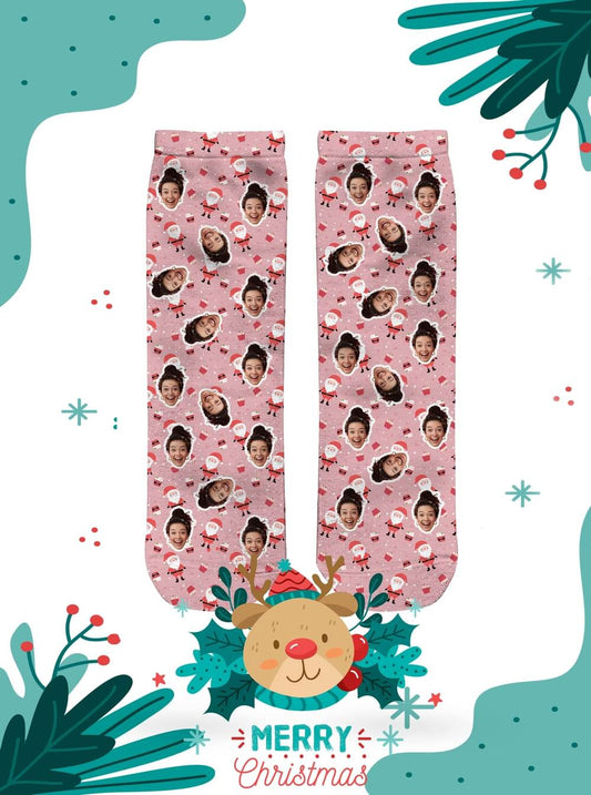 Pembe Santa Çorapları